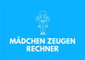 Mädchen Zeugen Rechner